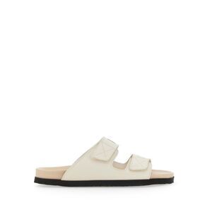 PALM ANGELS Two Strap Slide Sandals Men WHITE